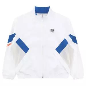 엄브로 팝러쉬 컬러블럭 스탠넥 바람막이 자켓 UR123CJK34WHT