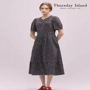 [써스데이아일랜드][Thursday Island] 레이스 배색 원피스(T244MOP235W)