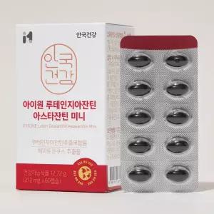 안국건강 눈건강 아이원 루테인 지아잔틴 아스타잔틴 미니 212mg 60정 1개