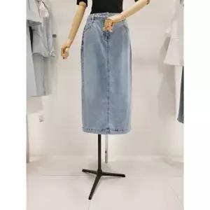 갤러리아 (라인어디션)(N557)트임 데님 롱스커트(NMJSKQF010)