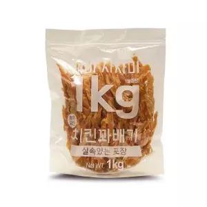 테비 사사미 육포 대용량 1kg 치킨꽈배기 1000g 1개