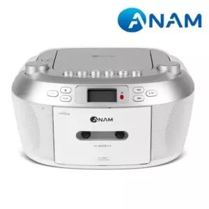 아남330BT 포터블 카세트 테이프 CD플레이어 MP3/USB/AUX지원 라디오 어학용