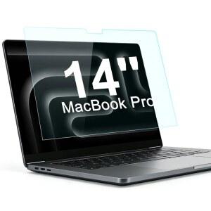 14인치 맥북 프로용 2팩 블루라이트 차단 스크린 프로텍터 2021 2025 M5 M4 M3 M2 M1 PRO MAX 매트 커버 14인치용 눈부심 방지 필름 프로텍터 긁힘 프로텍터