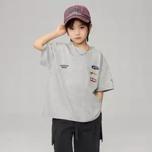 베비포 주니어 남아 반팔티 초등 레터링 오버핏 여름 티셔츠 XQ3
