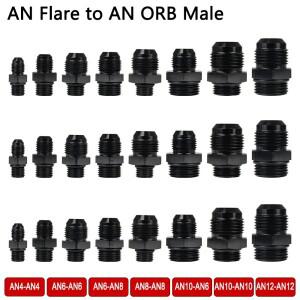 4AN 10AN 남성용 ORB O-링 피팅 리듀서 어댑터 직결 커넥터 유니온 오일 쿨러 연료