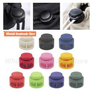 10pcs 플라스틱 스프링 코드 잠금 클램프 토글 클립 스토퍼 로프 버클 Drawstring 가방 모자 옷 신발 끈