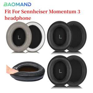 Sennheiser Momentum 3 교체 용 이어폰 패드 헤드폰 귀마개 소프트 메쉬 천 메모리 커버 스폰지 단백질