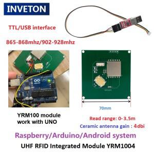 YRM100 칩 장거리 RFID UHF 모듈 라이터 UN-O 라즈베리 파이 마이크로 6C 태그 USB TTL UART 인터페이스 리