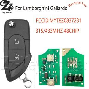 Zz ID48 칩 315/433MHz FCCID:MYT8Z0837231 P/N:4D0837231/231A 람보르기니 갈라도용 플립 자동차 원격 제