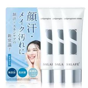 사라페 플러스 의약외품 땀억제 크림 30g 3개입 얼굴땀 메이크업 고