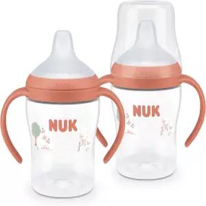 NUK 퍼펙트 매치 학습자 컵 5온스 2팩 - 부드러운 스파우트 이지 그립 핸들 BPA 프리 방수 전환 시피