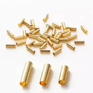 100pcs14K 18K 골드 도금 황동 국수 튜브 실린더 스트레이트 비즈 DIY 팔찌 쥬얼리 만들기위한 5 6 7mm