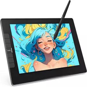 화면이 있는 VEIKK VK1200V2 드로잉 태블릿 11.6인치 풀 라미네이팅 그래픽 모니터 업그레이드된 16384