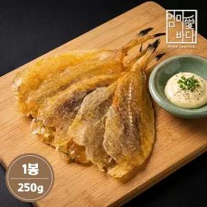 [엄마애바다]한입에 쫀득함 가득 미니 꼬리아귀포 250g 캠핑 혼술 쥐포 명태포 마른안주