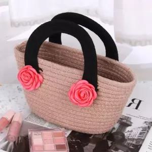 코랄핑크 카멜리아 브로치 코사지 6cm 의류 장식 포인트 액세서리 WFP96OX