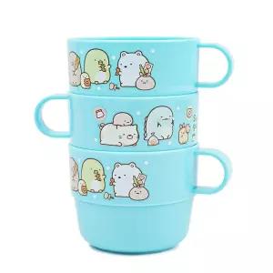 (산엑스) 스밋코구라시 손잡이3P컵 250ml (물컵세트)/어린이/물/컵/음료/플라스틱/아기/물컵/컬러