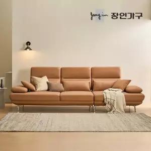 장인가구 도이 4인용 스윙 이지클린 가죽 소파 (스툴 미포함)
