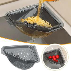 주방 싱크대 필터 랙 삼각형 자석 배수구 바구니 걸이형 쓰레기통 음식물 거름망 과일 야채 물기 제거 도구
