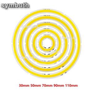 2W-12W 천사 눈 LED COB 광원 연간 모양 12V DC 20mm-120mm 링 DIY 전구에 대 한 차가운  흰색