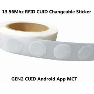 13.56Mhz RFID GEN2 CUID 1K S50 태그 스티커 카드 변경 가능 블록 0 NFC Andriod MCT 복사 복제용 쓰기 재