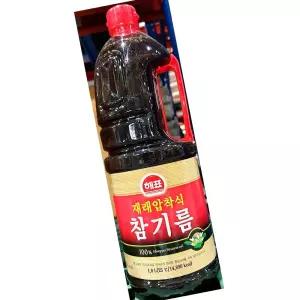 해표 참기름 재래압착 1.8L 들기름 식용유 깨소금