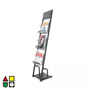 삼화 카다로그 스탠드 A4 1열3단 CS-210G 리플렛 꽂이 거치대 잡지꽂이 팜플렛