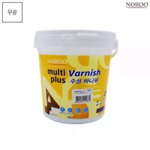 멀티플러스 수성바니쉬 목재용 투명 무광 1L