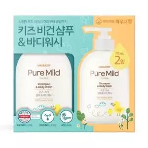 세안 오가니스트 키즈 샴푸 앤 바디워시 x 715ml 2개
