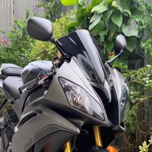 오토바이 윈드 스크린 디플렉터 야마하 YZF600 YZF 600 R6 2008 블랙