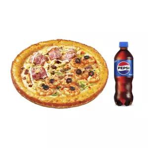 (미스터피자) 하프앤하프M+콜라500ML