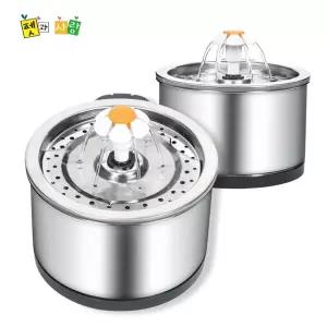 고양이식기 스마트 올 스텐 플라워 펫 정수기 저전력 급수기 2.5L