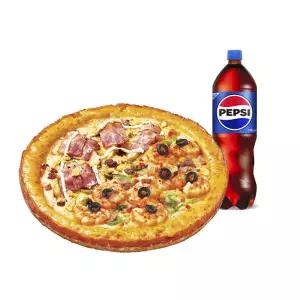(미스터피자) 하프앤하프L+콜라1.25L