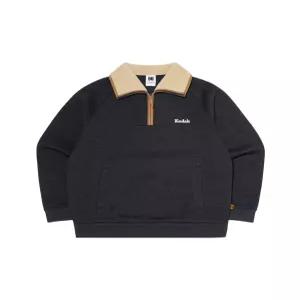코닥 브라우니 세미오버핏 라이트웜 기모 반집업 맨투맨 CHARCOAL K4423LFSN1CHC