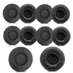 자브라 헤드셋 이어 쿠션 이어패드 교체용 50MM 커버 PRO 920 930 935 9450 GN 2000 BIZ 1500 2400II PLANTRONICS 블랙와이어 3220 3320 C320 HW251N HW520 헤드폰 (10팩)