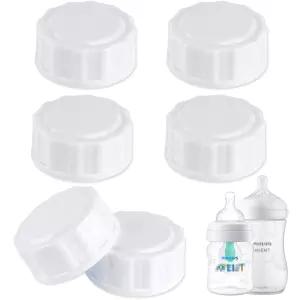 6-PC Avent 병과 호환되는 여행용 병뚜껑 교체