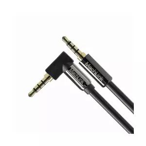 마하링크 3.5mm 4극 스테레오 AUX 꺾임 연장 케이블 (3m, ML-4EH003)