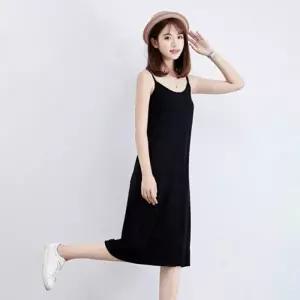 민소매 나시원피스 여름 휴가 롱 슬립 비치