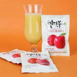 무주 반딧불 햇 사과로 만든 사과즙 25년도 생기찬 통사과즙 120ml 30봉 NFC착즙