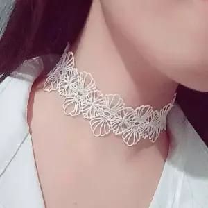여성 플라워 레이스 초커 레이어드 패션 목걸이