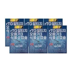순 수식품 rTG 알티지 오메가3 1018mg x 60캡슐 x 6박스