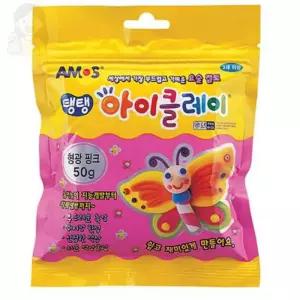 SOLSUN 아이클레이 50G 형광핑크 클레이점토