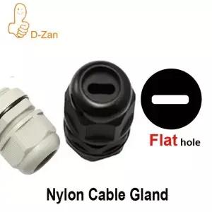 평면 구멍 흰색 방수 나일론 케이블 글랜드 플라스틱 M20 M25 M32