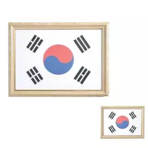 뮤 사무용품 태극기액자A3 원목색 가정용품 생활용품 액자