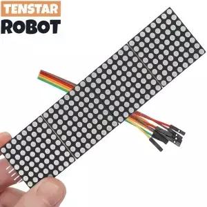 MAX7219 도트 매트릭스 모듈 컨트롤러 4 In One 디스플레이 5P 라인 1 빨간색/녹색