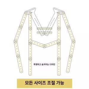 옷걸이 아크릴행거 디자인 촬영용 클리어 홀더 스탠드 수납 투명한 정리 미끄럼 클립