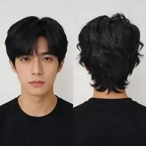 전체가발 가르마 남자가발 패션 통가발 YJR 자연스러운 남자 남성 헤어