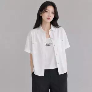 매장정품 JIGOTT 지고트 [SET] 세미크롭 카라 셔츠슬리브리스 GS5N0BL571 GS5N0BL571-ICT 1904275
