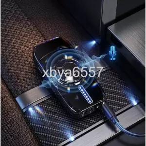  1+1 led 메탈 스마트 라이터 음성 인식 점화기 방풍 피젯터보라이타