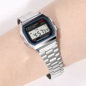 카시오 호환용 F-91W F105 A158W AE1200 교체용 시계 호환용 호환용줄 금속 밴드 호환 18mm 스테인레스 스