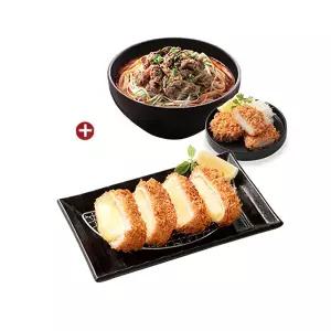 (사보텐) 카라이 우동 세트 + 더블업 모짜렐라 카츠 세트